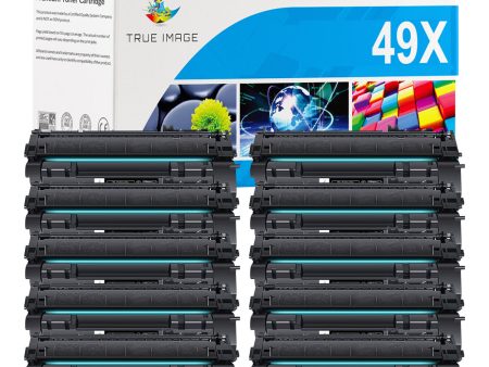 Compatible HP LaserJet 49X Black Toner Cartridge - High Yield - 10 Packs Supply