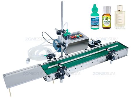 ZS-DTPP100C Single Nozzle Small Scale Glass Bottle Vial Perfume Liquid Filling Machine With Conveyor For Discount