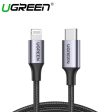 UGREEN USB-C TO LIGHTNING M M CABLE ALUMINUM SHELL BRAIDED 1M (BLACK) Online Hot Sale