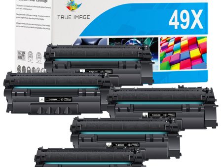 Compatible HP 49X Black Toner Cartridge Q5949X - High Yield - 5 Packs For Cheap