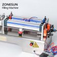 ZONESUN 2 Nozzle Full Pneumatic Beverage Juice Soft Drink Water Milk Filling Machine Fashion