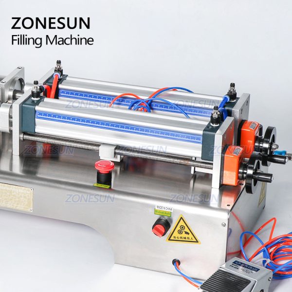 ZONESUN 2 Nozzle Full Pneumatic Beverage Juice Soft Drink Water Milk Filling Machine Fashion