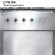 ZS-QW254 Semi-automatic 3 In 1 Aluminium Tin Aerosol Spray Paint Metal Can Bottle Liquid Filling Sealing Capping Machine Cheap