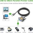 Ugreen USB to DB25   IEEE1284 Parallel Printer Cable 2 Meters Hot on Sale