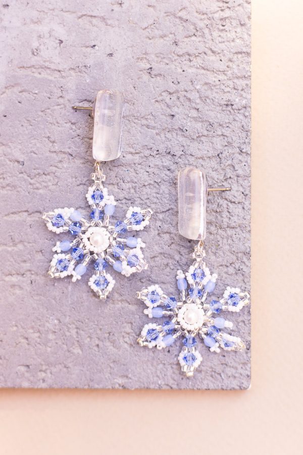 Crystal Snowflake Earrings For Cheap