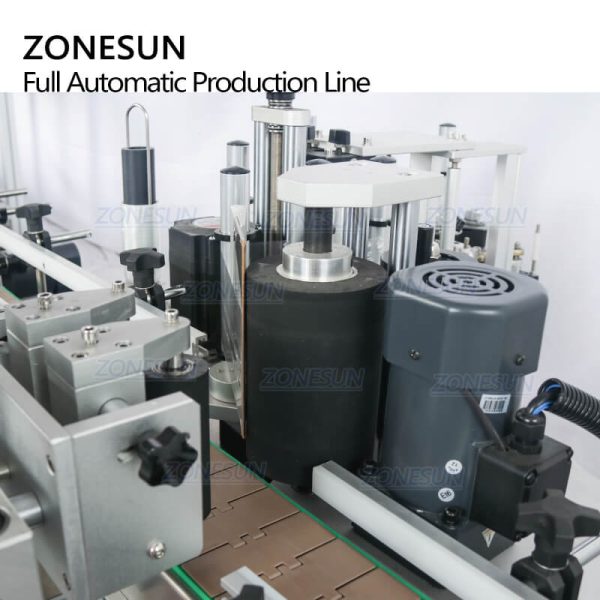 ZS-FAL180C10 Automatic Desktop Juice Liquid Dropper Bottle Filling Capping Labeling Machine Line With Vibratory Bowl Sorter Sale