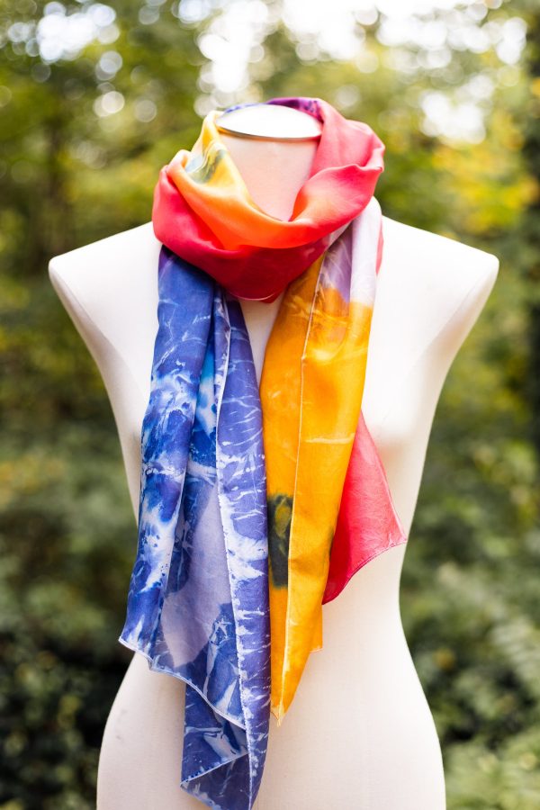 Persimmon Silk Scarf Supply