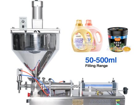 ZS-GTJ Mixing Filler Very Viscous Material Foods Packaging Equipment Bottle Filler Liquids Water Dosing Filling Machine Online