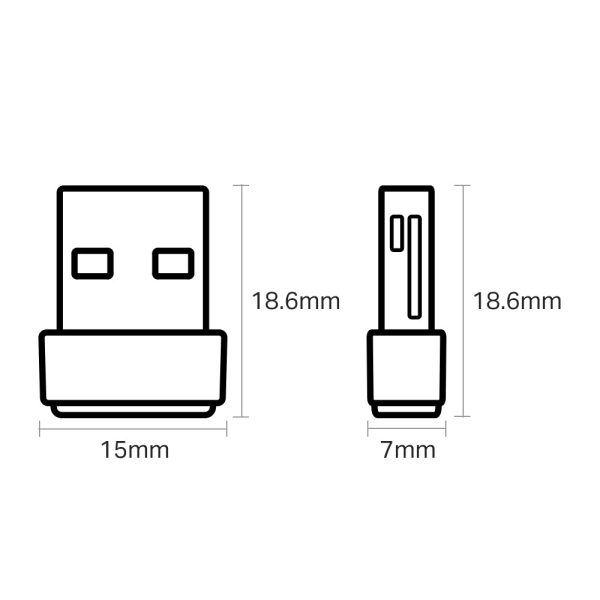 TP-Link Archer T2U Nano AC600 Nano Wireless USB Adapter Supply