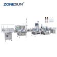 ZS-FAL180C3 Automatic Watercolor Essential Oil Eye Drop Liquid Vial Bottles Filling Capping And Labeling Machine For Cheap