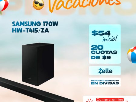 Samsung | Barra de sonido | 2.1 canales (HW-T415 ZA) For Discount