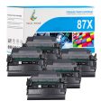 CF287X - Compatible HP 87X Toner Black High Yield 5-Pack Supply