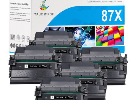 CF287X - Compatible HP 87X Toner Black High Yield 5-Pack Supply