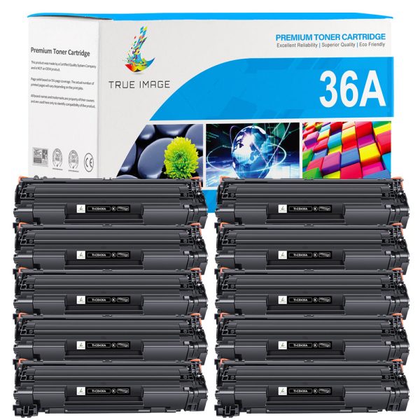 Compatible HP 36A Printer Cartridges Black - Standard Yield - 10 Packs Cheap