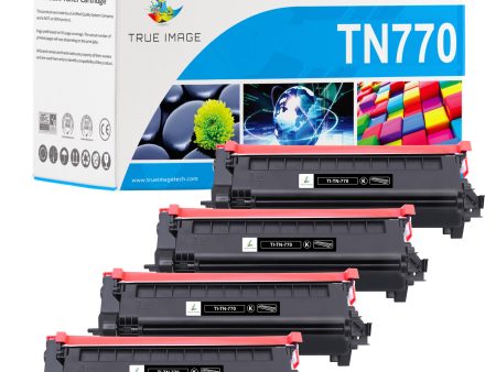 Compatible Brother Toner TN-770 With Super High Yield - 4 Packs Hot on Sale