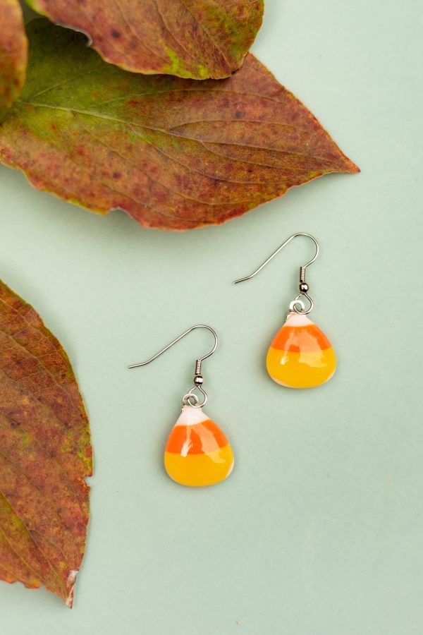 Candy Corn Earrings Cheap