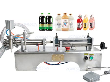 ZONESUN Pneumatic Automatic Liquid Filling machine Shampoo Water Milk Juice Oil Drink For Discount