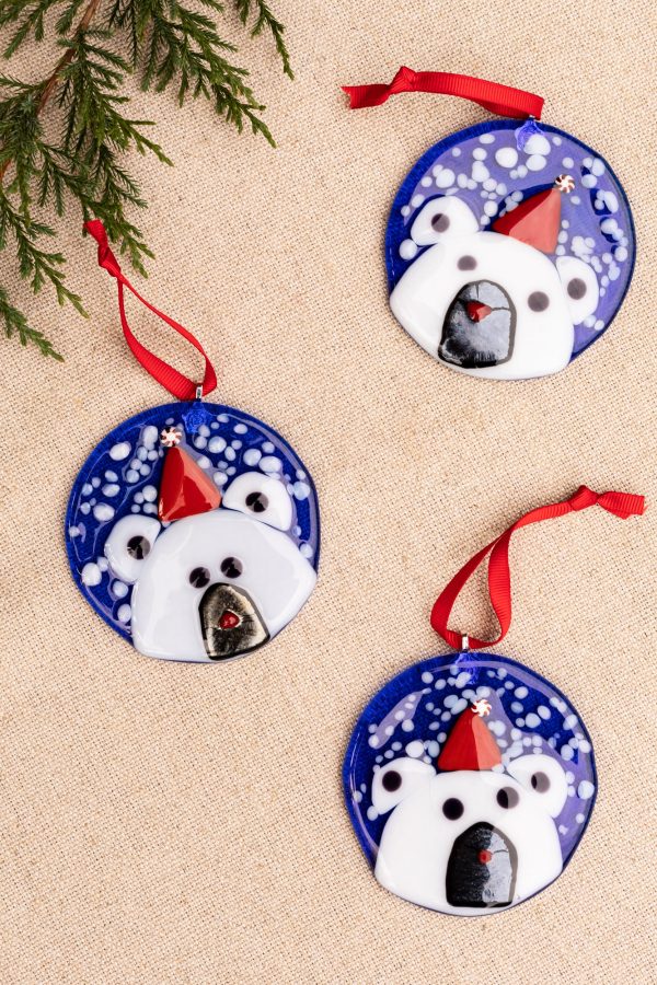 Snowy Polar Bear Ornament Hot on Sale