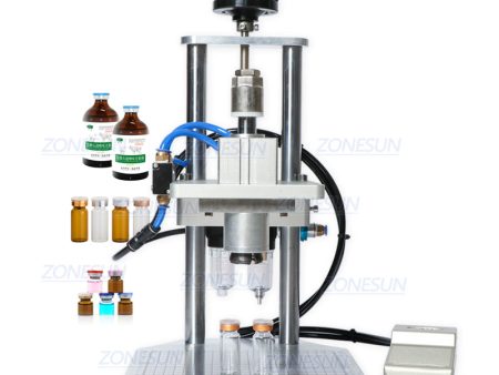 Pneumatic  Injectable Bottle Capper Aluminum Plastic Glass Vial Crimper Capping Machine For Discount