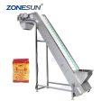 ZONESUN ZS-SLJ2 Nuts Granule Bucket Inclined Elevator Conveyor Belt Grain Feeding Machine For Sale