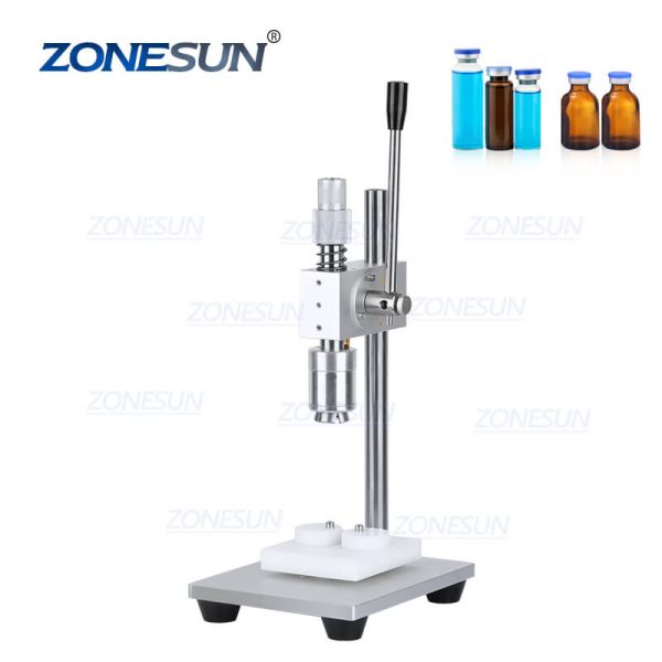 ZS-TVC2 Manual Flip-off Caps Solvent Bottle Capper Solvent Bottle Crimper Vial Capping Machine Online now