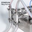 ZONESUN 2 Nozzle Full Pneumatic Beverage Juice Soft Drink Water Milk Filling Machine Fashion