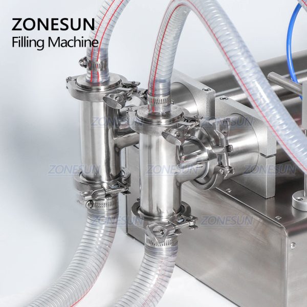 ZONESUN 2 Nozzle Full Pneumatic Beverage Juice Soft Drink Water Milk Filling Machine Fashion