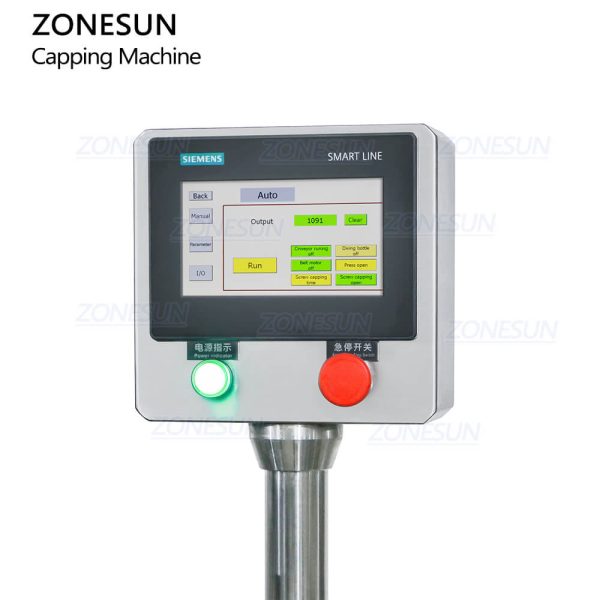 ZONESUN ZS-XG440T Automatic Chilli Sauce Glass Jam Jar Round Bottle Metal Twist Off Lid Caps Screw Capping Machine Fashion