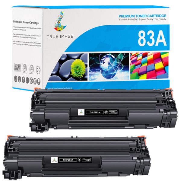 Compatible HP 83A (CF283A) Black Toner Cartridge 2-pack on Sale