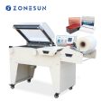 ZONESUN ZS-SX5540 Semi-automatic Cosmetics Perfume Paper Boxes Film Cutting Chamber Shrink Sealing Wrapping Machine With Dispenser Sealer Fashion