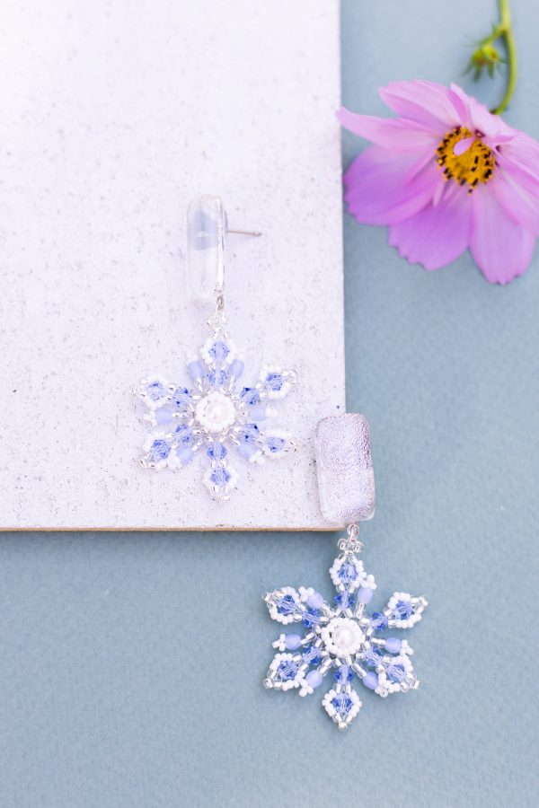 Crystal Snowflake Earrings For Cheap