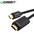 UGREEN MINI DP MALE TO HDMI CABLE 4K (BLACK) For Sale