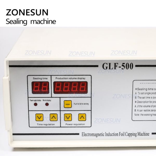 ZONESUN GLF-500 Portable Continuous Induction Sealer Hand Held Sealing Machine For Plastic Bottles Sale