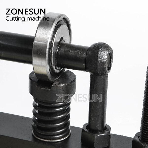 ZONESUN 26x12cm Double Wheel Manual Leather Cutting Machine Photo Paper Mold Cutter Leather Die Cutting Machine Sale