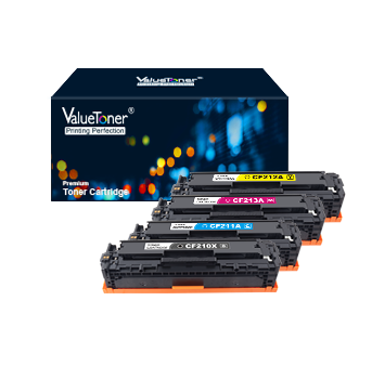 Valuetoner Remanufactured Toner Cartridge Replacement for HP 131X 131A CF210A CF211A CF212A CF213A for Laserjet Pro 200 Color M251nw M251n MFP M276nw MFP M276n Printer (Black,Cyan,Magenta,Yellow) For Cheap