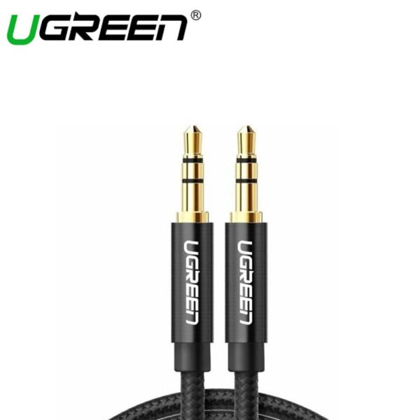 UGREEN STEREO AUDIO 3.5MM MALE TO MALE CABLE 1M (BLACK) Online Sale