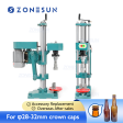 ZONESUN ZS-YG60B Semi-Automatic Electric 28-32mm Beer Bottles Crown Caps Crimping Machine Online