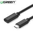 UGREEN USB-C 3.1GEN 1 MALE TO FEMALE EXTENSION DATA CABLE 5GBPS 0.5M (BLACK) For Sale