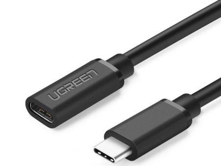 UGREEN USB-C 3.1GEN 1 MALE TO FEMALE EXTENSION DATA CABLE 5GBPS 0.5M (BLACK) For Sale