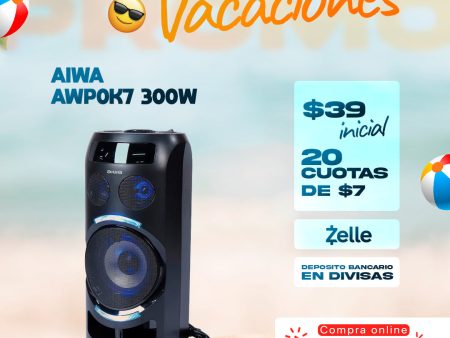 Aiwa | Sistema de Audio  | 300w (AWPOK7) Discount