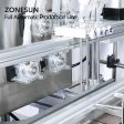 ZONESUN ZS-FAL180C4 Automatic Desktop Small Glass Bottle Essential Oil Filling Capping Labeling Machine For Cheap