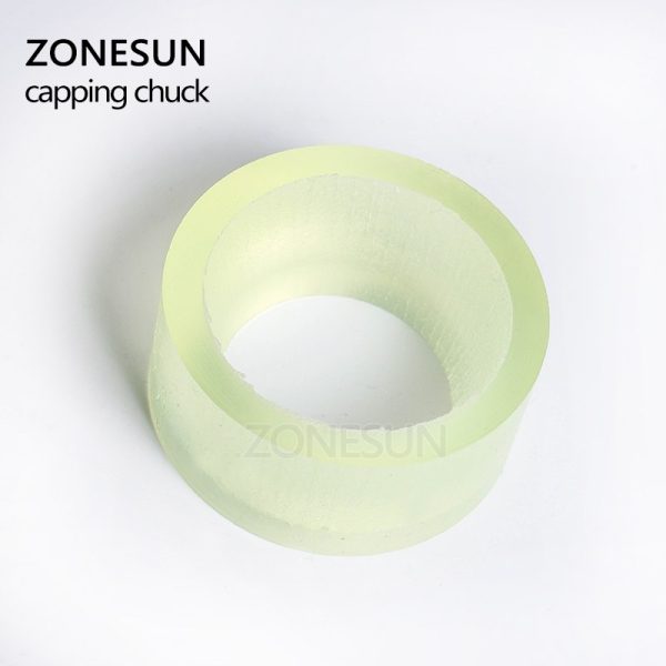 ZONESUN Capping Machine Chuck Rubber Mat for Capper 28-32mm 38mm Round Plastic Bottle With Security Ring Silicone Capping Chuck Discount