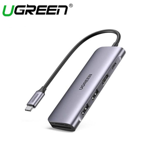 UGREEN USB-C 3.1 7IN1 DOCKING HDMI 4K@60HZ + 2*USB-A 3.0 + USB-C 3.1 + SD & TF + PD ALUMINUM CASE For Cheap