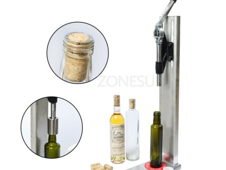 ZONESUN Manual Stainless Steel Corkers Wine Corking Machine Capping Tool Brewed Wine Bottle Cork Press Inserting Machine Discount