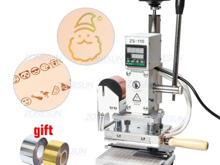 ZS-110 Digital Hot Foil Stamping Machine Leather Tool For Wood Paper Card Box Cheap