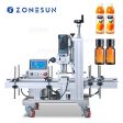 ZONESUN ZS-XG1870M Compact Desktop Plastic Spray Bottles Capping Machine For Energy Drinks Chocolate Jam Body Lotion Caps Screwing Machine on Sale