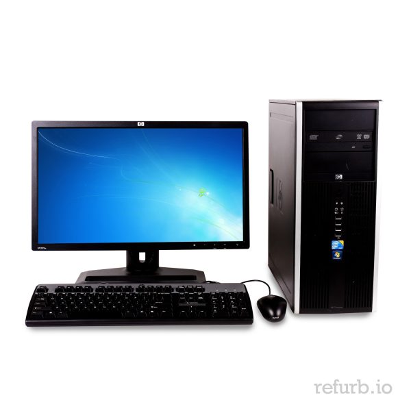 HP COMPAQ 8100 ELITE, INTEL CORE i3 2.93GHZ, 4GB, 750GB, DVD-RW, 22  WIDE LCD MONITOR For Cheap