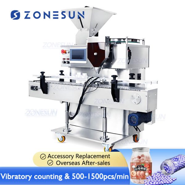 ZONESUN ZS-ASL2 High Speed Automatic Candy Counter Capsule Granule Counting Filling Machine Sale