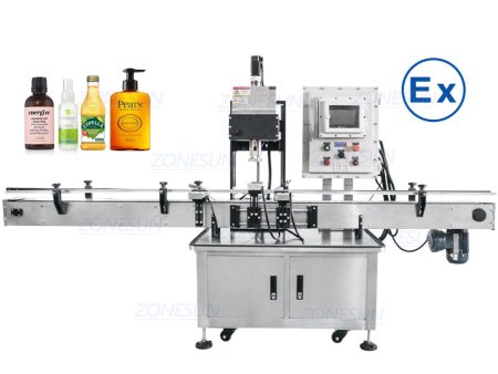 ZONESUN ZS-VTCM1 Explosion Proof Automatic Screw Capper Spray Bottle Capping Machine on Sale