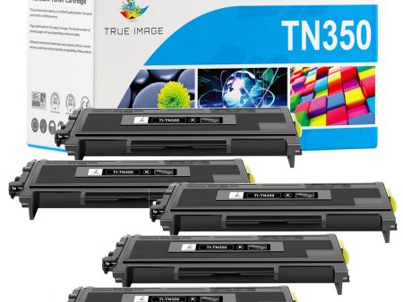 Compatible Brother TN350 Black Toner Cartridge (TN-350) - 5 Packs Online Sale